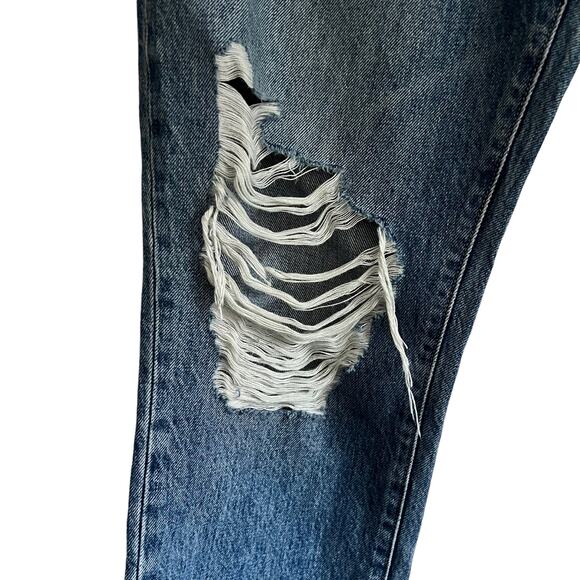 SLVRLAKE Distressed Roxy Jeans in After The Storm Wash Size 31 - Picture 8 of 16